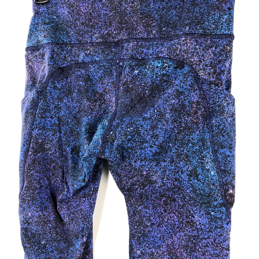 Lululemon Fast and Free Tight II 25" Nulux Polar Lights Blue Multi Womens Size 4 - Picture 3 of 11